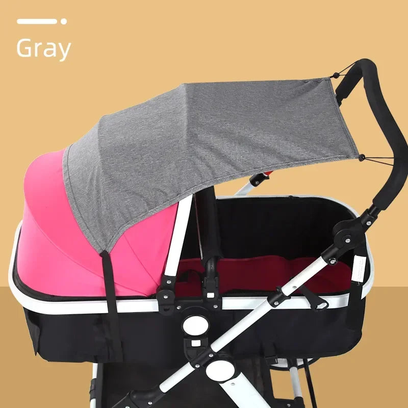 Universal Baby Stroller Sun Shade &ndash; Ultimate UV Protection for Infants Gray