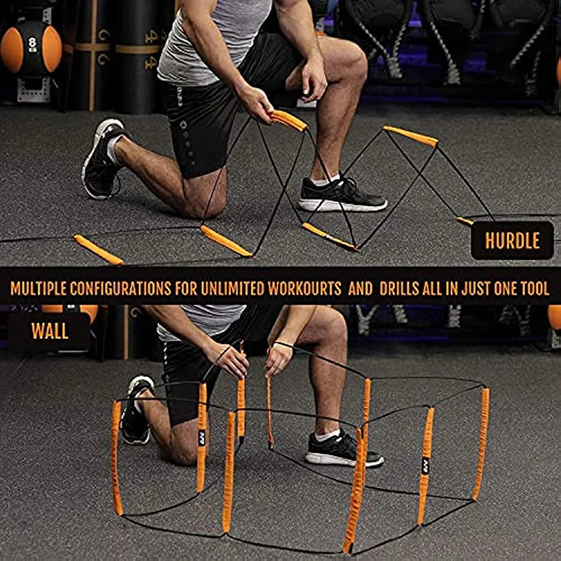 Dual-Purpose Agility Ladder for Speed and Coordination Training