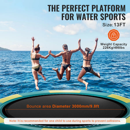 VEVOR 13ft Inflatable Water Bouncer &ndash; Portable Fun for All