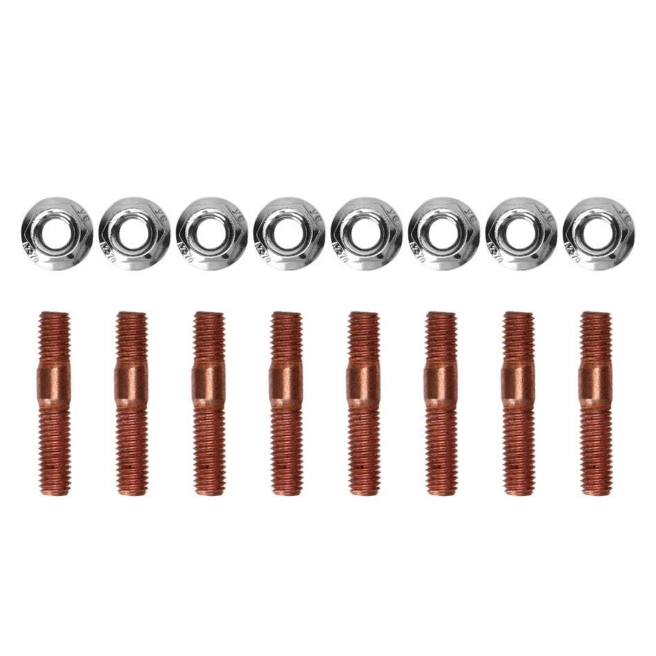 Turbo stud kit 8 ks M8 1.25 závit, hardware pro výfukový svod s vysokým tlakem