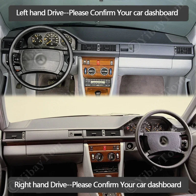 Kojelaudan peite Liukumaton Polyesteri Mercedes-Benz W124 E-Sarja
