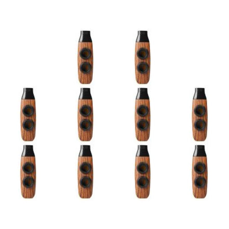 Double Hole Kazoo &ndash; Compact Portable Instrument For Ukulele Light Brown 10PCS / CHINA