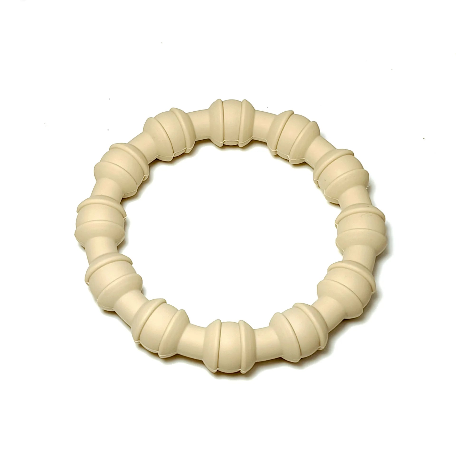 NoEnName Null Baby Silicone Teether &ndash; Safe and Non-Toxic Design Beige