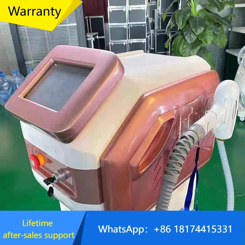 Rožinė auksinė nešiojama lazerinė plaukų šalinimo 808 755 1064 Nm