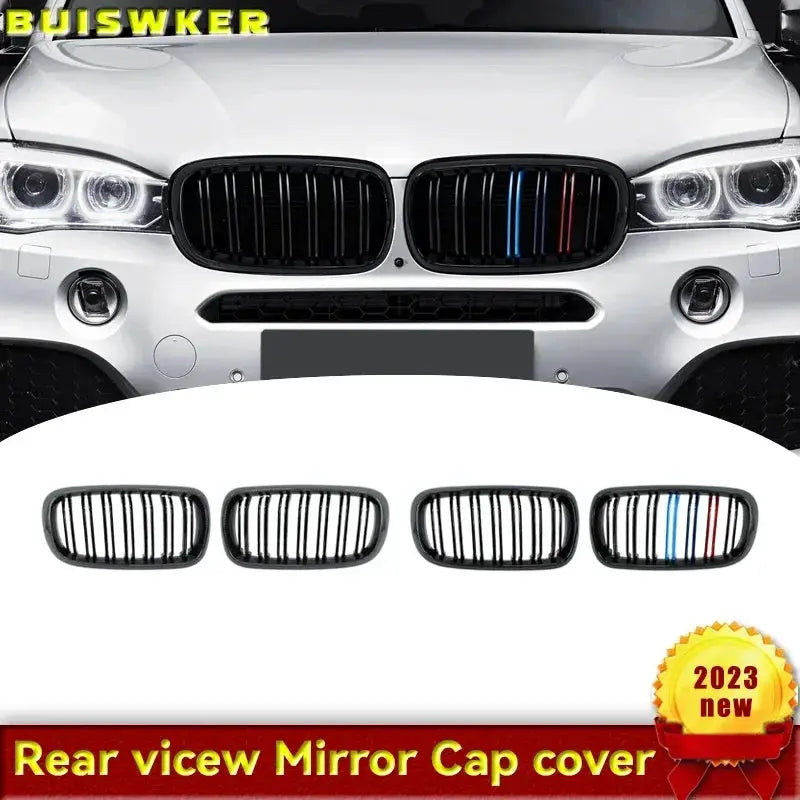 A Pair Car Front Bumper Kidney Grille Grill Diamond Meteor Style For BMW F15 F16 X5 X6 2014-2018 by InterCyprus Trading Ltd