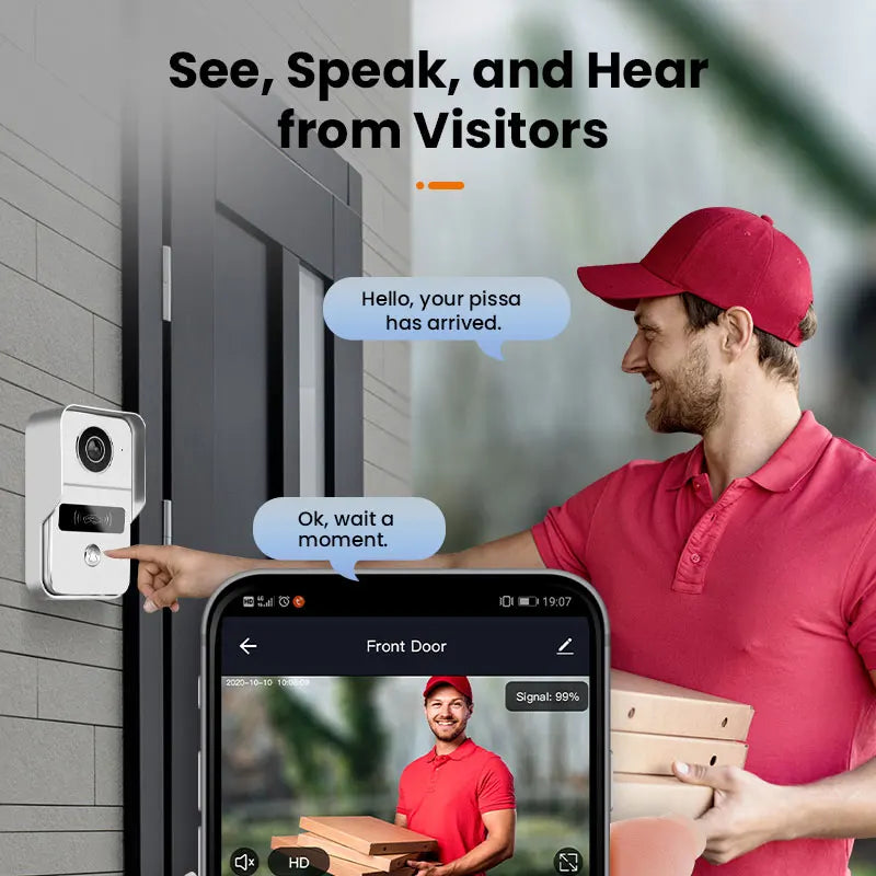 Tuya Smart WiFi PoE Video DoorPhone 1080P &ndash; IR Night Vision