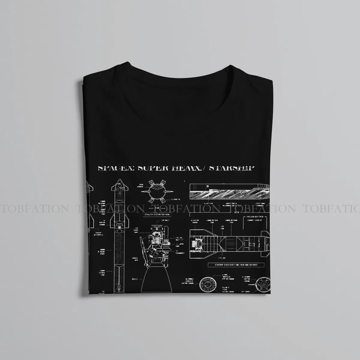 Super Heavy Starship SpaceX Raptor Vintage Gothic T-Shirt for Men