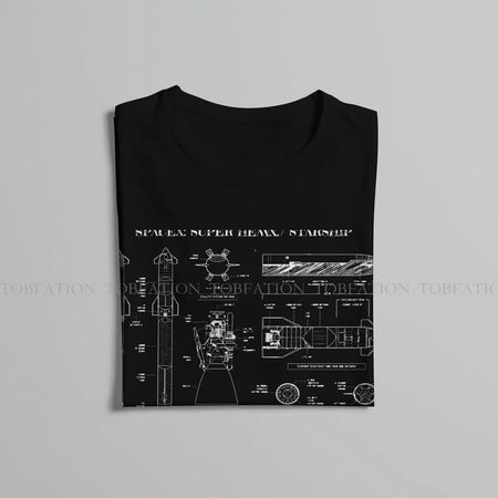 Super Heavy Starship SpaceX Raptor Vintage Gothic T-Shirt for Men