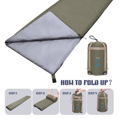 LIXADA Envelope Sleeping Bag &ndash; Ultralight Travel Companion