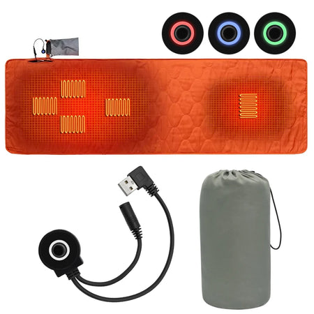Outdoor Camping USB Heating Sleeping Mat &ndash; Fast USB Heating