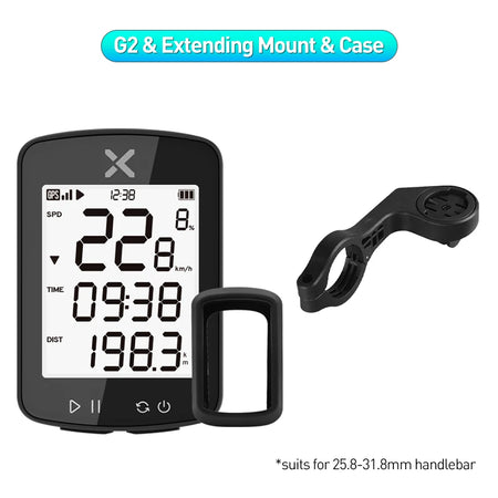 XOSS G2 GPS Bike Computer &ndash; IPX7 Waterproof Design G2 n Mount n Case