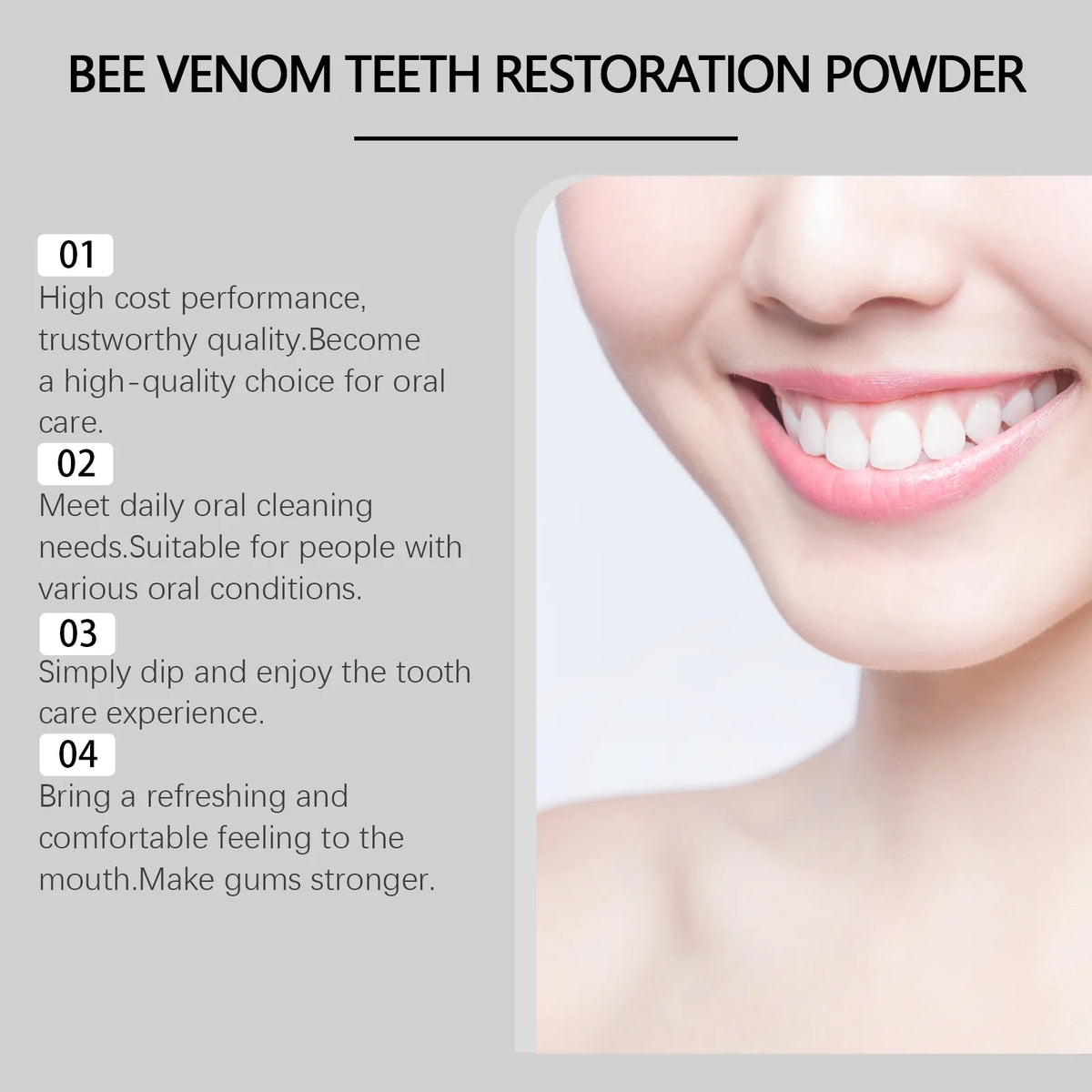 Bee Venom Tooth Powder &ndash; Advanced Stain Removal and Gum Repair