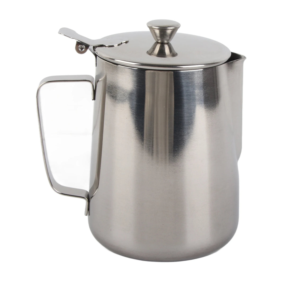 Stainless Steel Milk Frothing Pitcher With Lid &ndash; Latte Art 1000ml