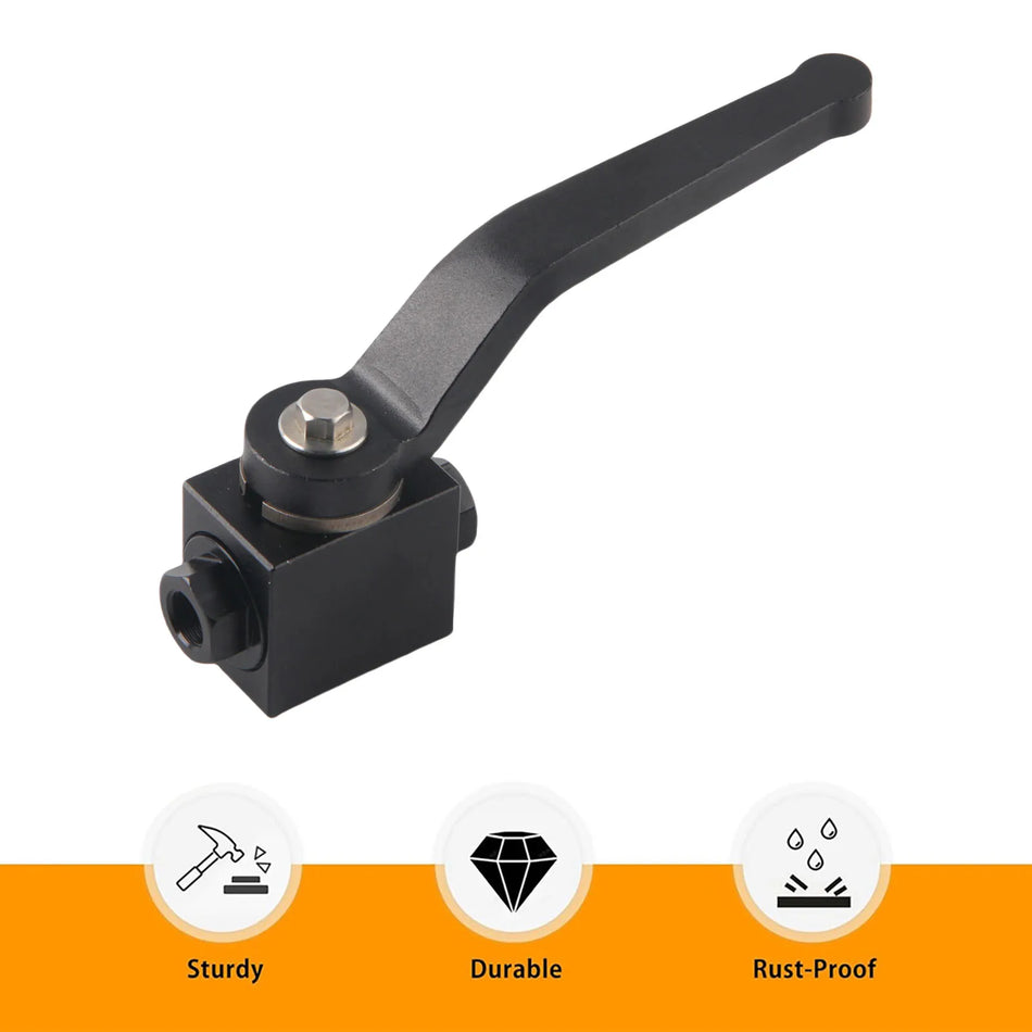 Aluminium One Eighth NPT Brake Line Lock Shut Off Valve Billet