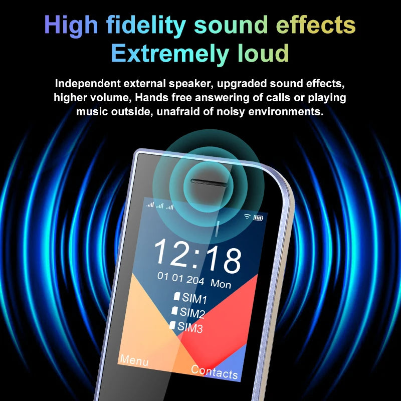 Ultra Slim Pocket Phone &ndash; Triple SIM SOS Big Screen