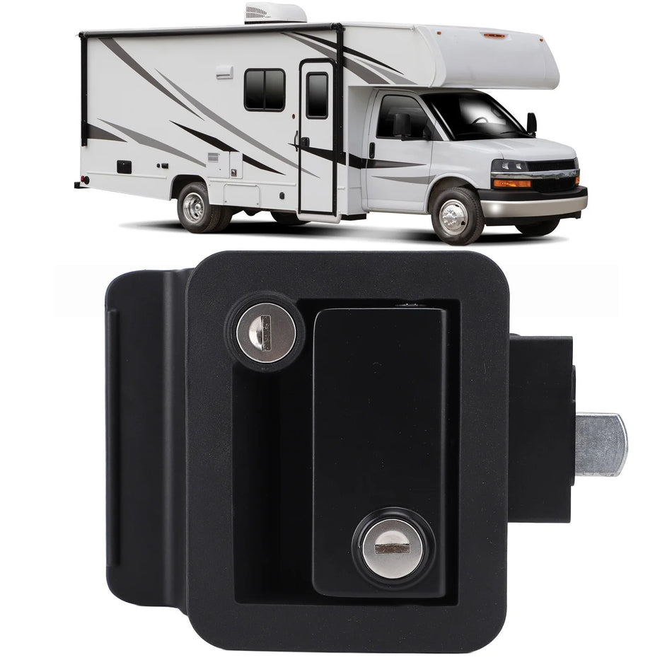 Motorlu karavanlar için iç ve dış erişimli çinko alaşımlı RV kapı kilidi
