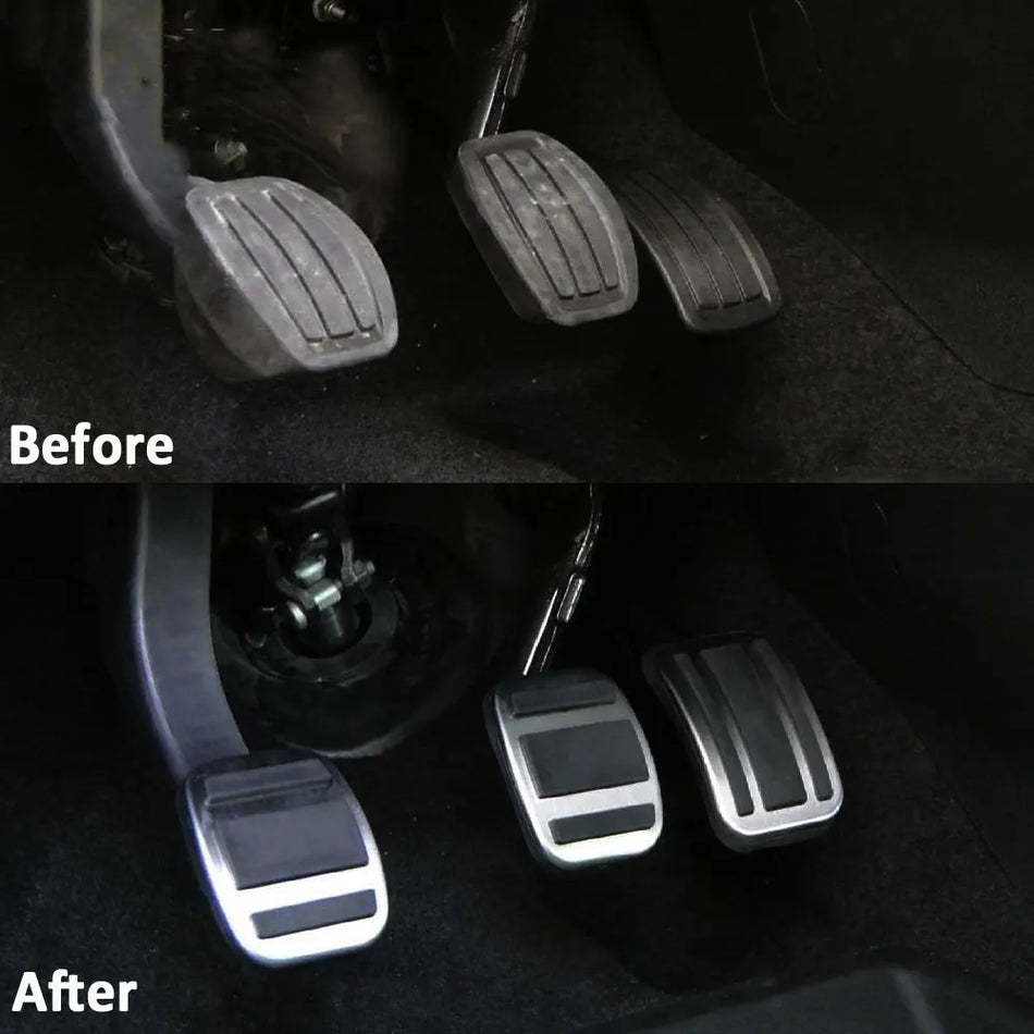 Peugeot pedaalcover voor 308/3008, roestvrij staal met rubber