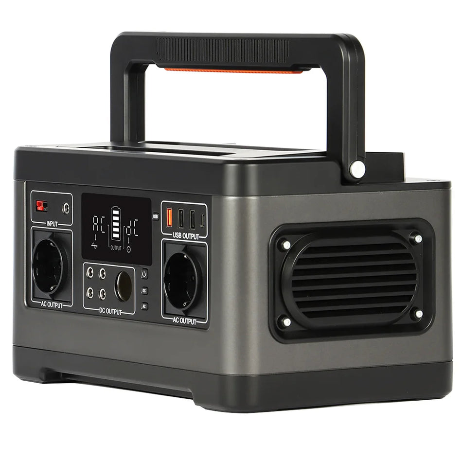 FlashFish P63 przenośna stacja zasilania 520Wh generator słoneczny z wyjściem AC 500W, 5 DC, 4 porty USB
