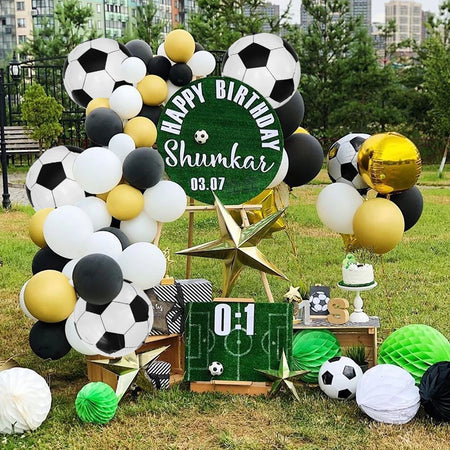 22-Inch 4D Soccer Ball Balloons for Kids' Birthday Parties