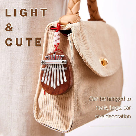 Mini Kalimba 8 Key Thumb Piano Water Drop Style &ndash; Portable