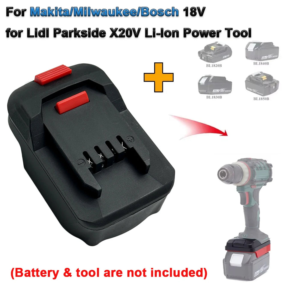 Conversor Adaptador de Bateria de 18V Para 20V Para Ferramentas Parkside X20V