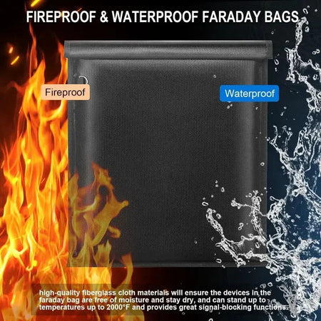 5 Pack Faraday Bags for Laptops,Tablets and Car Keys,Waterproof & Fireproof Faraday Bag RFID Blocking Pouch Signal Blocker Bag by InterCyprus Trading Ltd