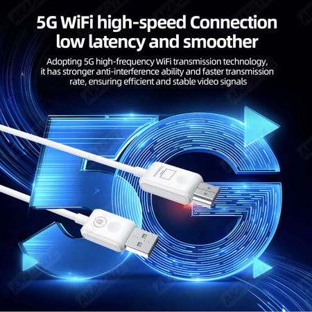 AKAMATE 1080P Wireless HDMI Extender - 50M Dual Mode