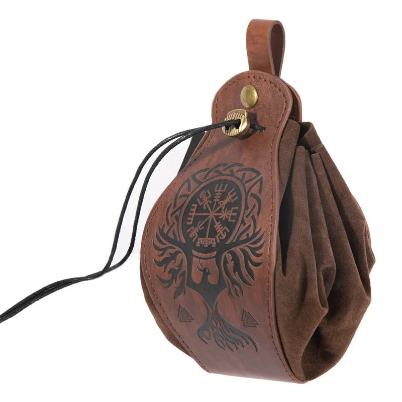 PU Leren Dobbelsteenbakje met Trekkoordzak voor Dnd Rpg Gaming Gear