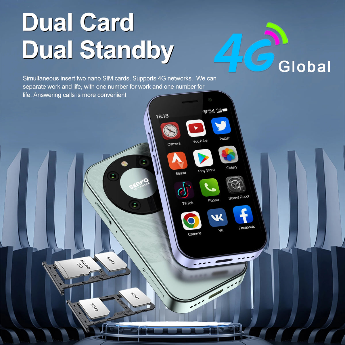 Global Version KING9000 4G Mini Smartphone &ndash; Ultra Slim