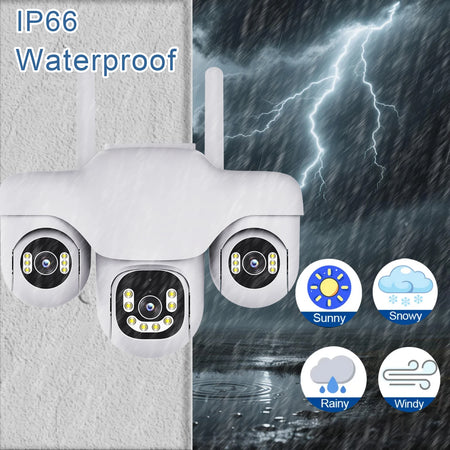 12MP Triple Lens PTZ 4G Security Camera