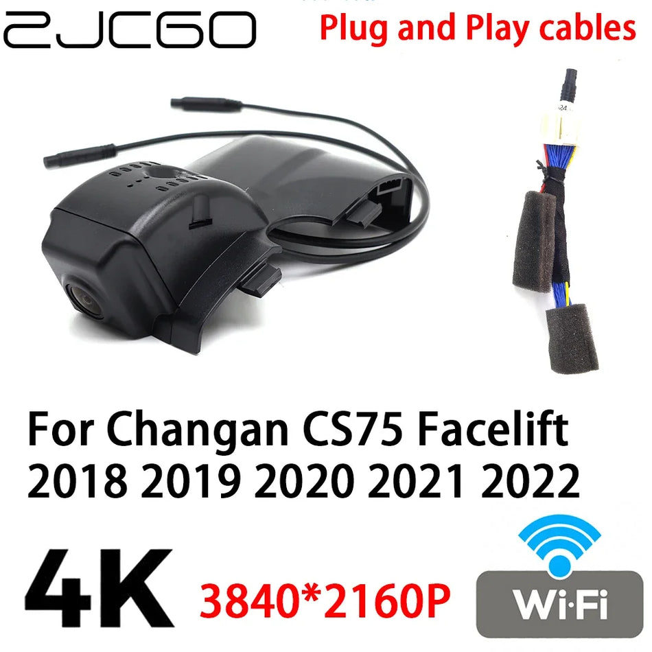 Changan CS75 Facelift Dashcam 4K 2160P Auto DVR Videoaufzeichnungsgerät