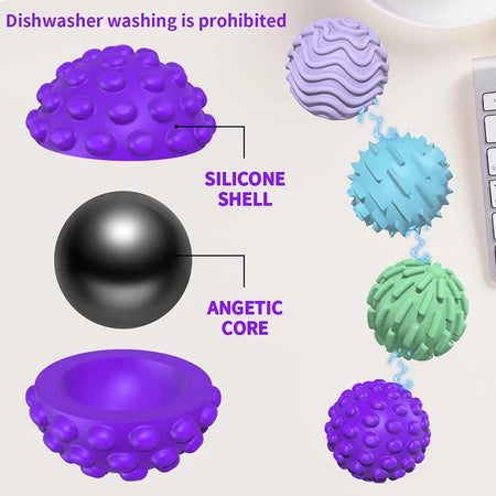 Kid Silicone Magnetic Sensory Balls &ndash; Calming Fidget Toy