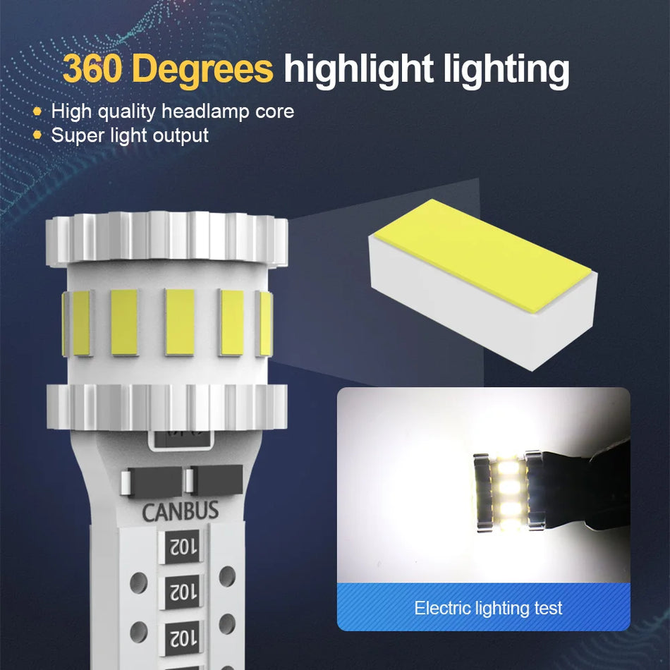 Mercedes-Benz Classe E W210/S210 LED T10 W5W CANBUS Luzes de Marcador, Pack de 2 Lâmpadas Claras