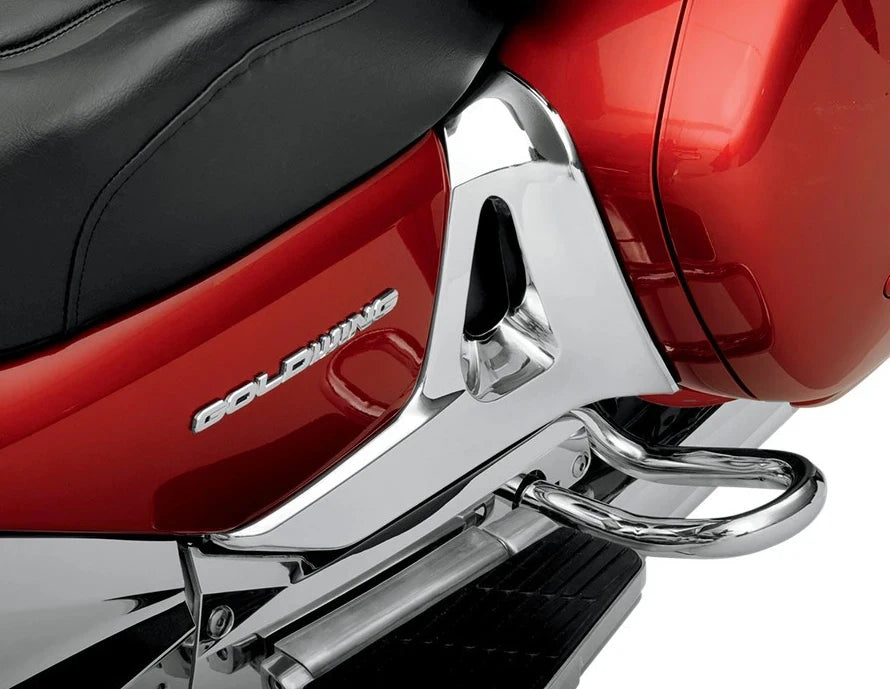 Saddlebag skrāpējumu aizsargi hromēta plastmasa Honda GL1800
