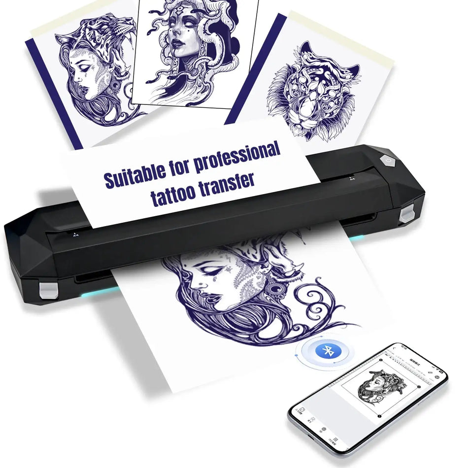 KVM Wireless Tattoo Transfer Printer Thermal Inkless