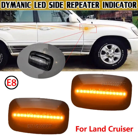 2PCS Turn Signal Light Blinker Indicator Lamp For Land Cruiser 80 Series 1990-1997 For Land Cruiser 100 Series 1998-2007 by InterCyprus Trading Ltd