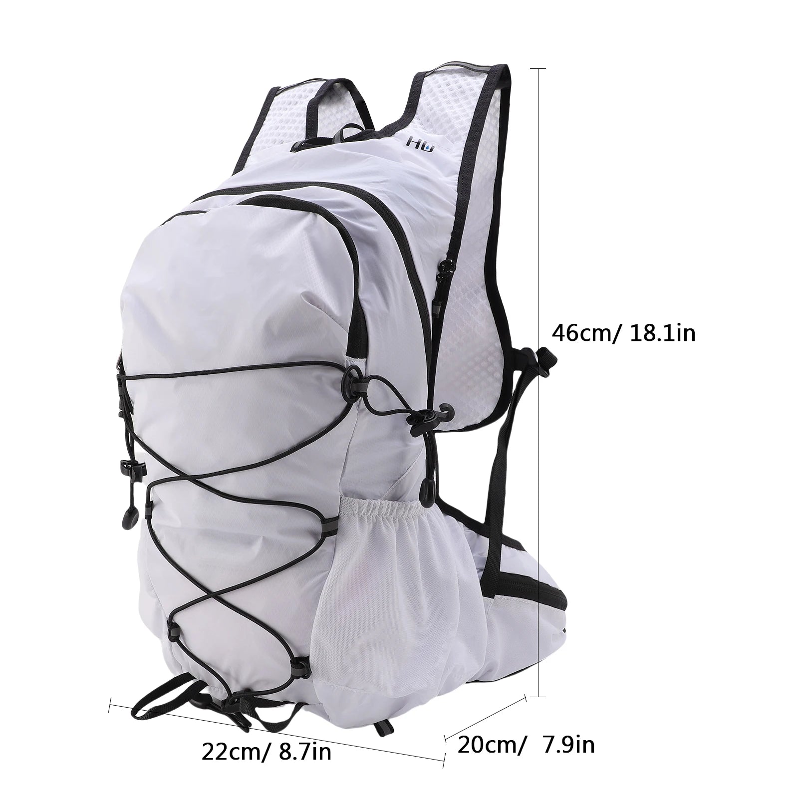 LIXADA 20L Hydration Backpack - Breathable Comfort Straps white color