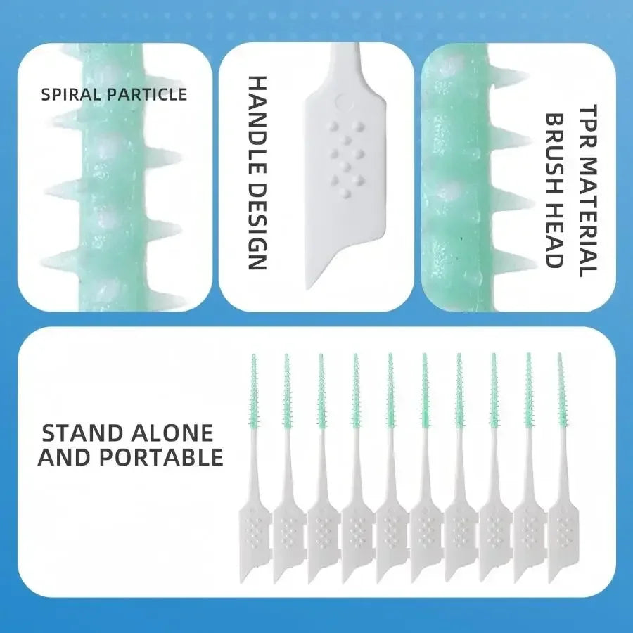 Interdental Brush Silicone Dental Cleaning 150To200Pcs