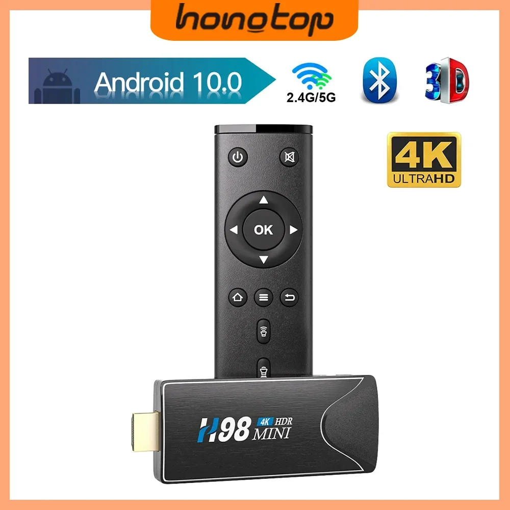 Hongtop Mini TV Stick Android 10 4K &ndash; Dual Band WiFi