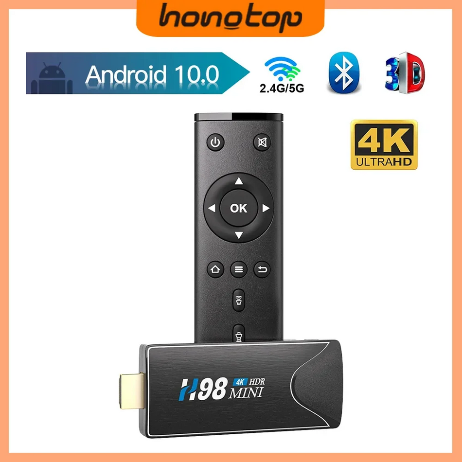 Hongtop Mini TV Stick Android 10 4K &ndash; Dual Band WiFi