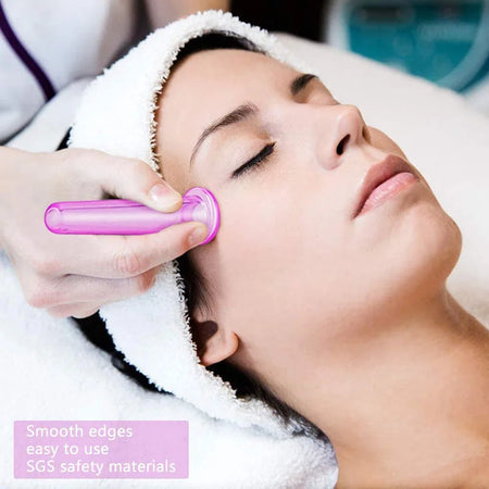 3/4PCS Silicone Vacuum Cupping Massage Jars - Face Lift