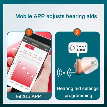 Rexton Mini Digital Hearing Aid &ndash; Mobile Phone Remote Adjust