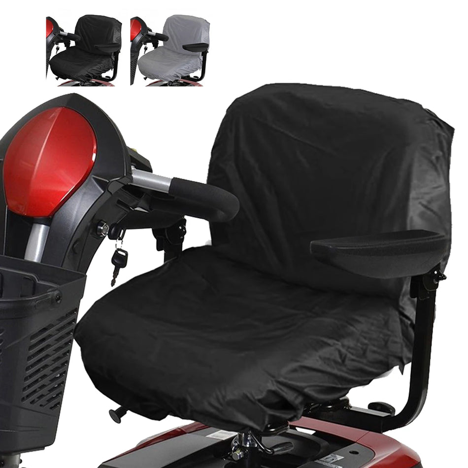 Copertura per sedia a rotelle impermeabile in Oxford nera e grigia 90x46cm