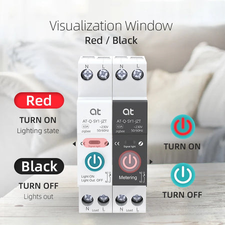 TUYA ZigBee Smart Circuit Breaker 1P 63A with Remote Control Function