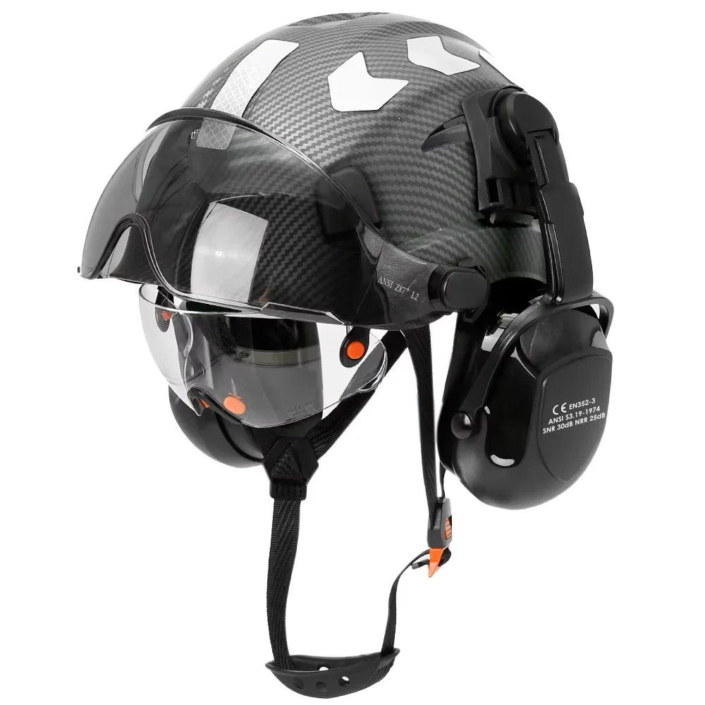 CE Carbon Fiber Pattern Safety Helmet &ndash; Reflective Stickers Carbon fiber Set B