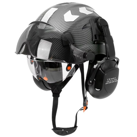 CE Carbon Fiber Pattern Safety Helmet &ndash; Reflective Stickers Carbon fiber Set B