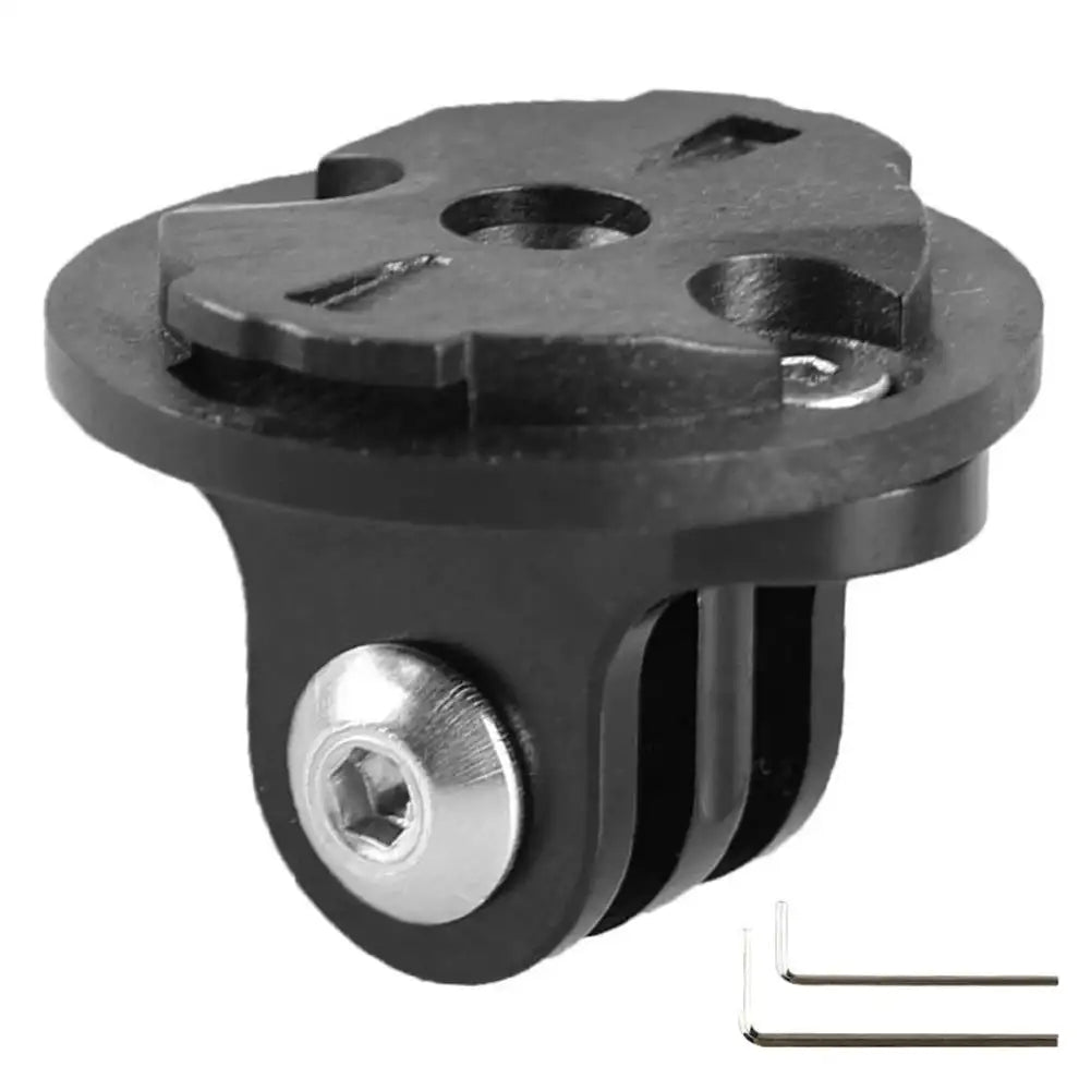 Aluminum Alloy Bike Camera Mount For Garmin Edge Interface Convex