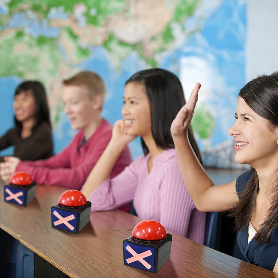 Red Contest Answer Button With Sound And Light Buzzer Quiz