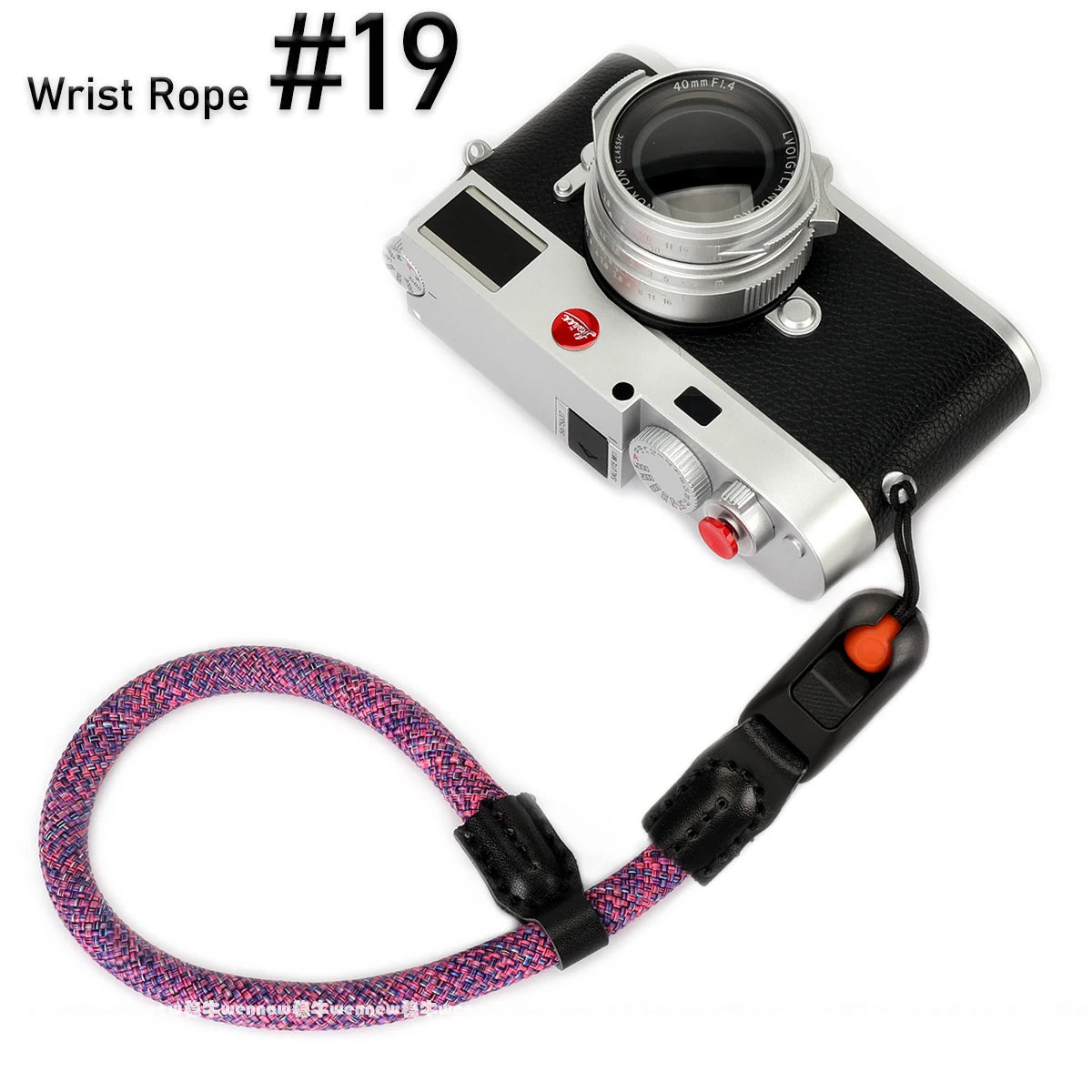 Quick Release Beads Round Rope Camera Strap for Canon, Nikon, Sony &amp; More Wrist Rope No 19