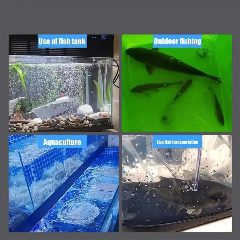 Aquarium Air Pump &ndash; USB Rechargeable Quiet Operation